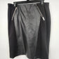 Chelsea Theodore Black Pencil Skirt Women's 10 Faux Leather Panel Zip China
