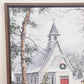 Kirklands Lighted Church Canvas Print Susan Rios Winter Scene