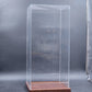 Clear Acrylic Display Case 10x10x23" Display Box with Wood Base Collectible USED
