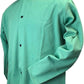 Proban FR-7A Flame Resistant Welding Coveralls Green Medium Zipper & Snap Front