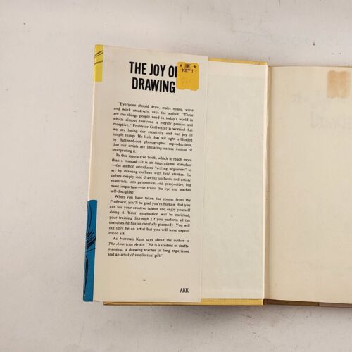 The Joy of Drawing by Gerhard Gollwitzer Hard Cover Book with Book Jacket