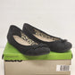 Zoe & Zac Ballet Flats Black Canvas Bow Slip On Comfort Shoes Women’s 8.5