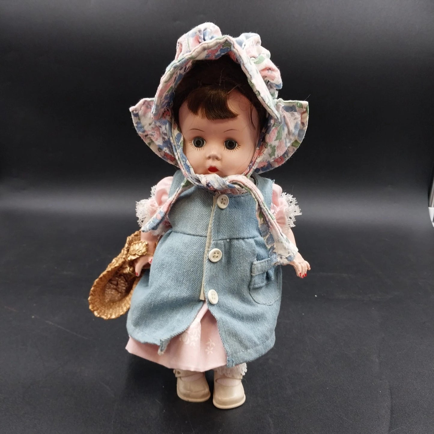 Littlest Angel Doll Arranbee R&B 10.5” Hard Plastic Bent Knee Head Turn Walker