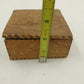 Pressed Wood Cigarette Candy Box 4" Hinged WIZARD Pyrography LF Grammes & Son PA