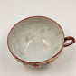 Kutani Style Eggshell Tea Cup and Saucer Japan Hand Painted Geisha Ware Vintage