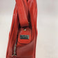 Amelia Earhart Travel Shoulder Bag Red Carry-On Luggage Footed 17" Vintage USA