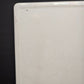 Enamel Tabletop Counter Vintage Rustic White Black Edges Wood Frame 38" As-Is