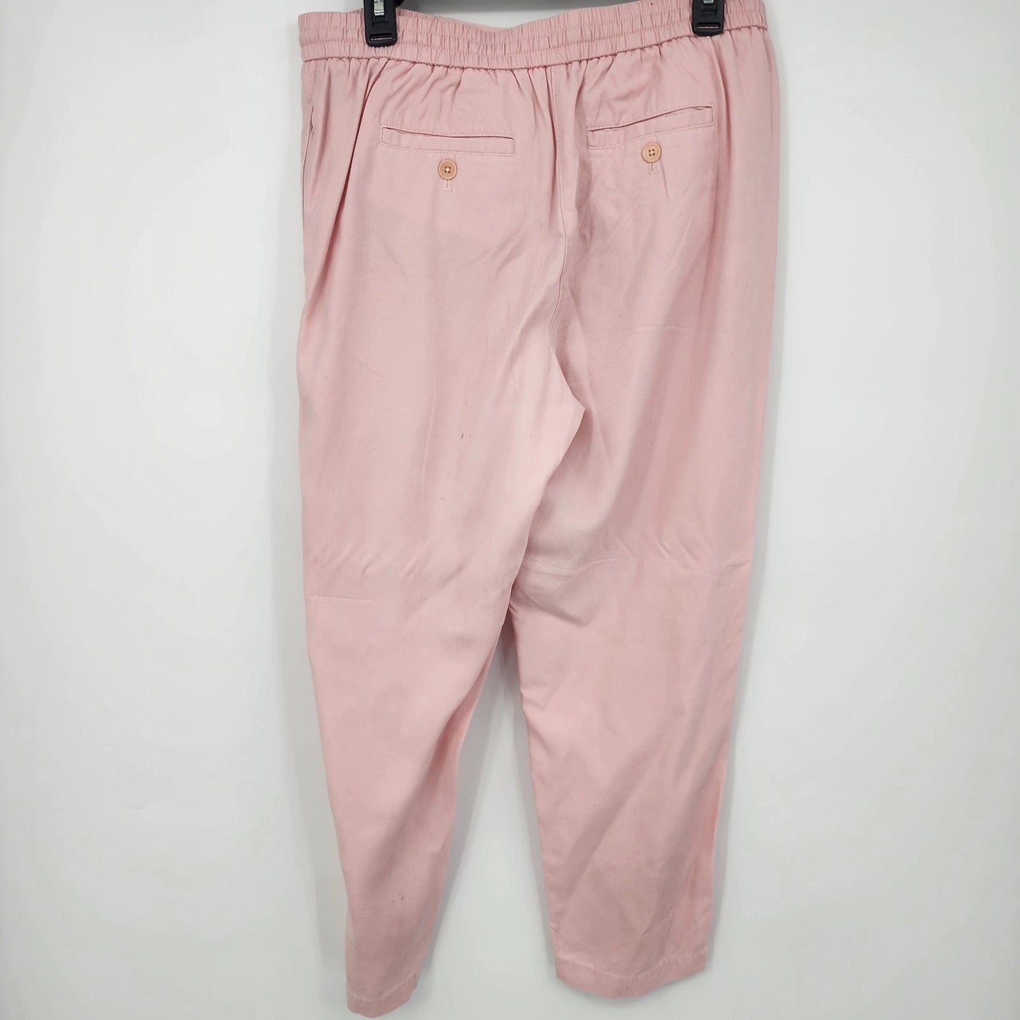 Talbots Petites Medium Pink Drawstring Pants Pull On Jogger Lounge Womens