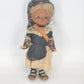 Spanish Catalonia Souvenir Doll Traditional Mantilla Lace Senyera Sash 13" Vtg