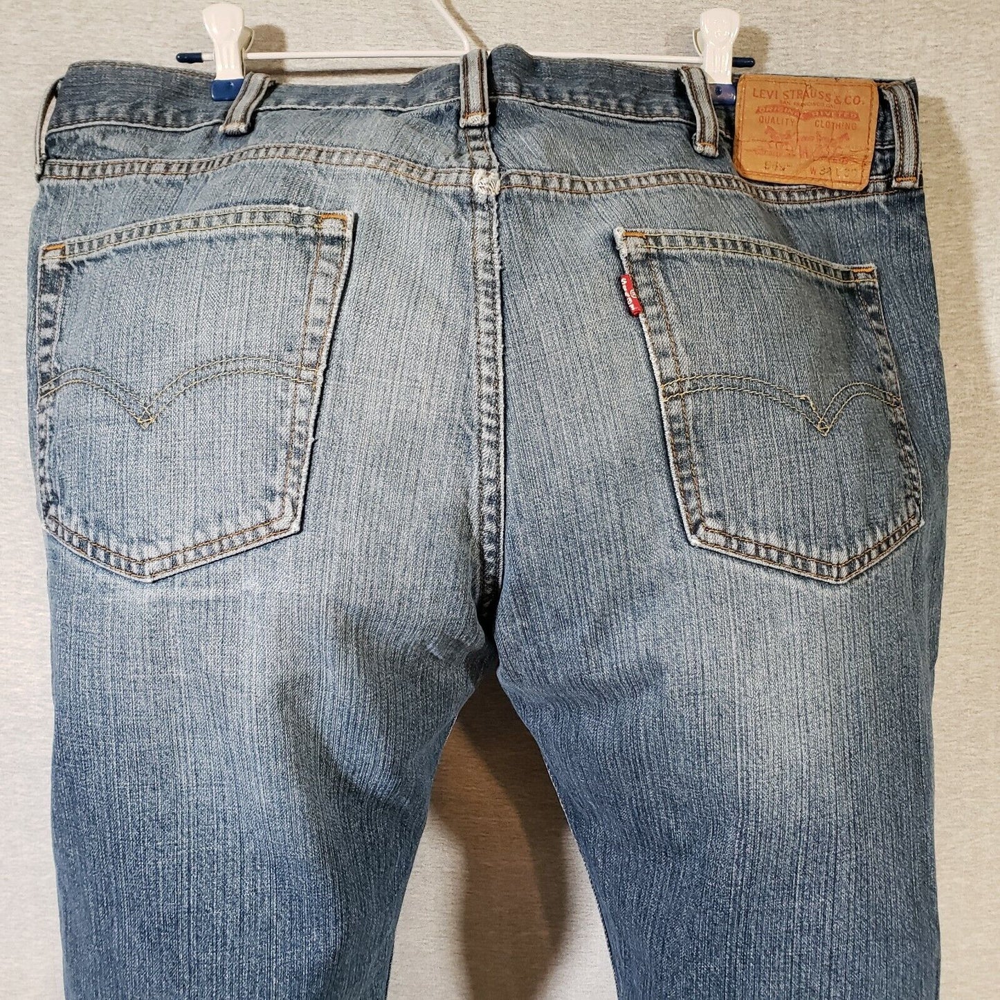 Levi's 559 Relaxed Straight Blue Jeans Mens 38x30 Broken In Denim
