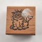 Lot of 4 Ann-ticipation Mouse Design Wooden Mounted Rubber Stamps Vintage