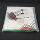 Barbecue Tablecloth 54x72 White Waterproof Plastic Wipe Clean Picnic NOS Vintage