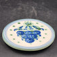 Hadley Trivet Wall Plaque Blueberry Bouquet Hand-Painted Stoneware Pottery 6.25"