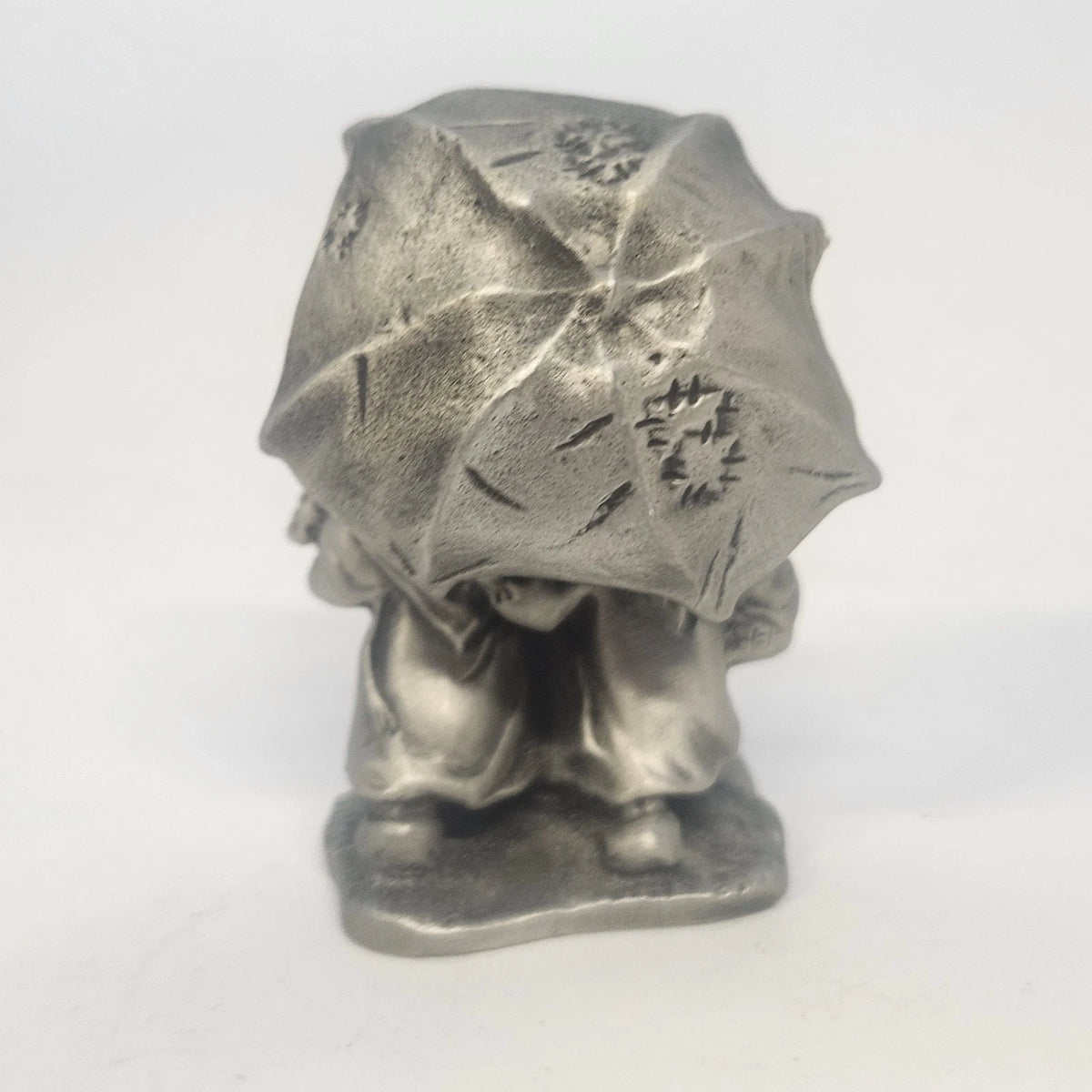 Hallmark Little Gallery Betsey Clark Kids Umbrella Fine Pewter Figurine 1977 Vtg