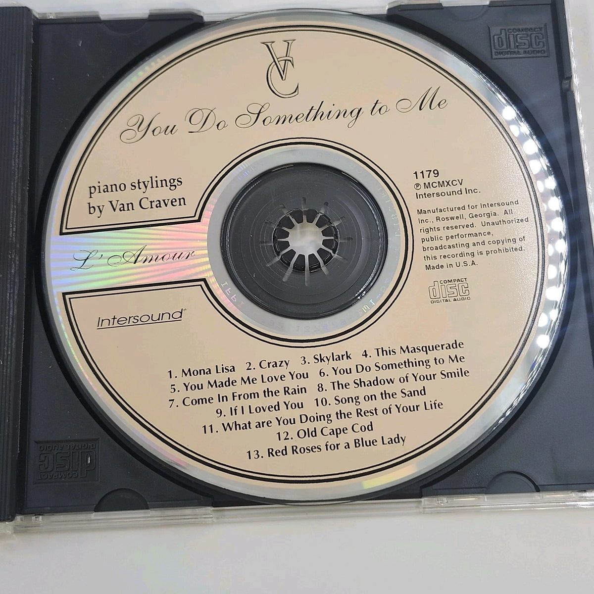 Van Craven L'Amour 4 CD Box Set Piano Stylings Intersound 1176-1179 Body & Soul