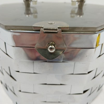 Dorset Rex Fifth Avenue Octagon Basket Weave Handbag Lucite Handle Vintage 1950s