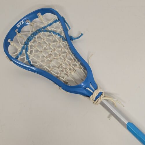 Lacrosse Girl's Exult Electric Blue Attacker Stick Woven String Head 42½" Long