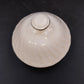 Strawberry Floral Leaves Ceramic Teapot with Ribbed Swirled Lid 6.5" Vtg Kitchen