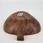 Monkey Pod Natural Wood Bowl 6" Hand Carved Spade Shape Kiln Dried Philippines