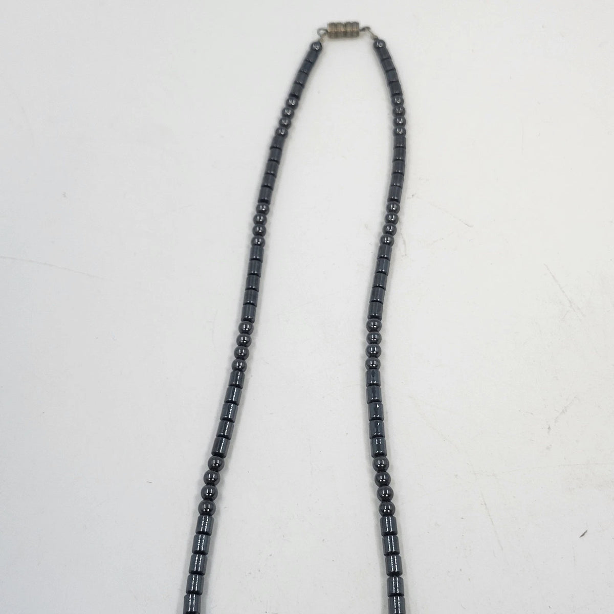 Black Beaded Necklace Blue Arrowhead Pendant 11.5" Southwestern Style Jewelry