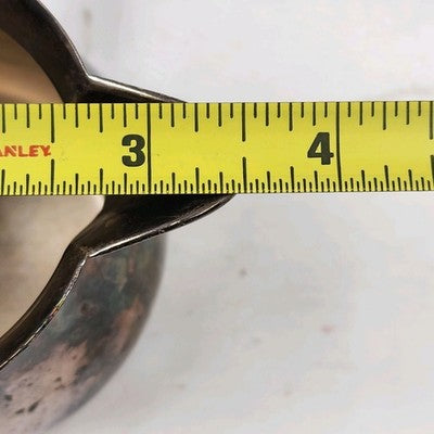 Silver Plate Brandy Warmer with Wood Handle by Curio Cabinet Co Vintage Barware