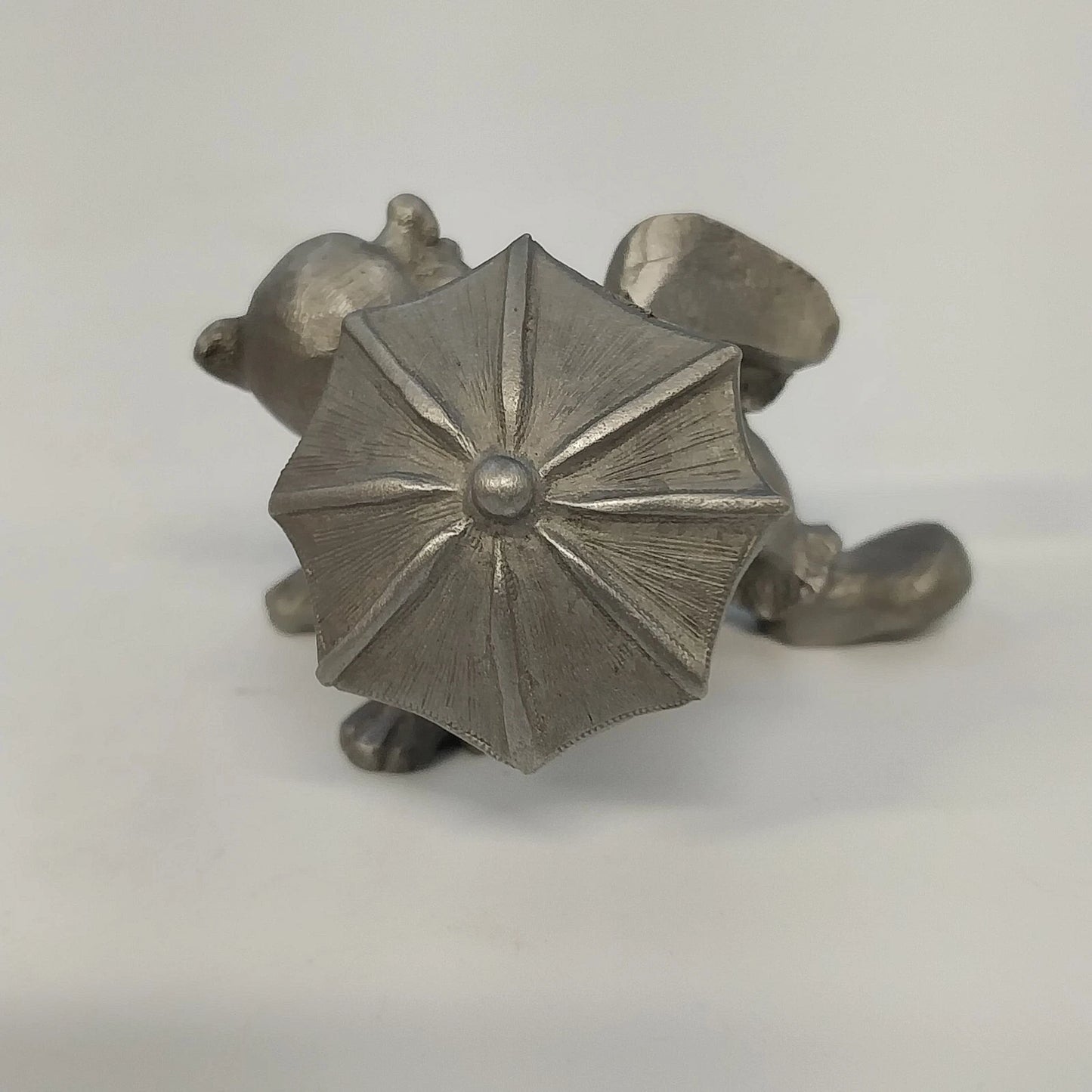Rawcliffe P Davis Pewter Clown Under Umbrella Circus Figurine 2.25" 1979