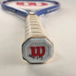 Wilson Triumph V-Matrix Tennis Racket Stop Shock Sleeves Blue L2 4 1/4
