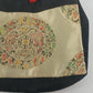 Asian Style Silk Brocade Tote Bag Black Gold Chinese Embroidered Shoulder Purse