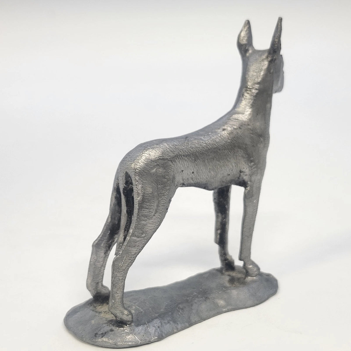 Ricker Bartlett Great Dane Pewter Figurine 3.75" Handcrafted USA 1975 Vintage
