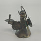 Silver Tone Metal Angel Candle Holder Halo Wings Figurine 2¼" Christmas Vintage
