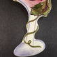 Clay Art Brand Wine Glass Shape Snack Nut Dish Painted Wine and Grapes Spoonrest