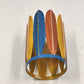 Pink Zebra Surfboard Candle Accent Shade Metal 4.25"d Beach Summer Home Decor