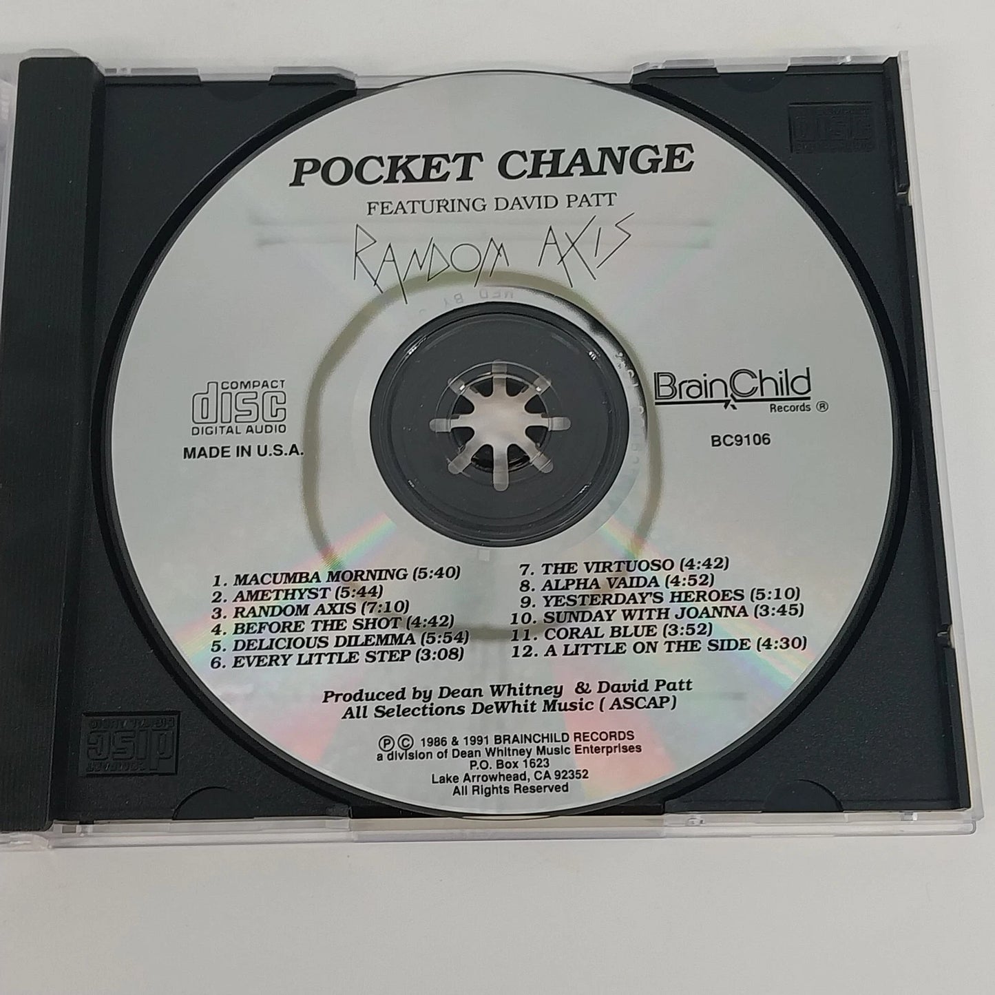 Pocket Change Random Axis & Mediterranean Affair 2 CD David Patt Smooth Jazz Vtg
