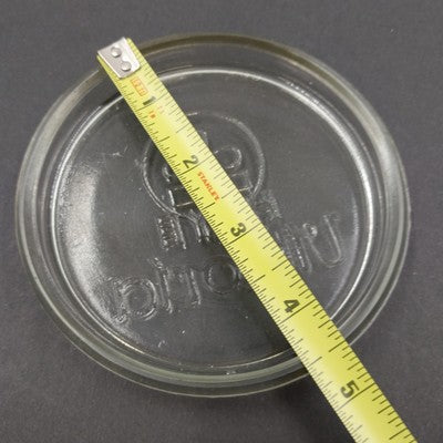 Heye Viktoria German Glass Jar with Ad Print Lid Collectible Pot Cover Vintage