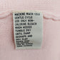 Yarnworks Pink Embroidered Cardigan Sweater Women Medium Floral Acrylic Knit Vtg