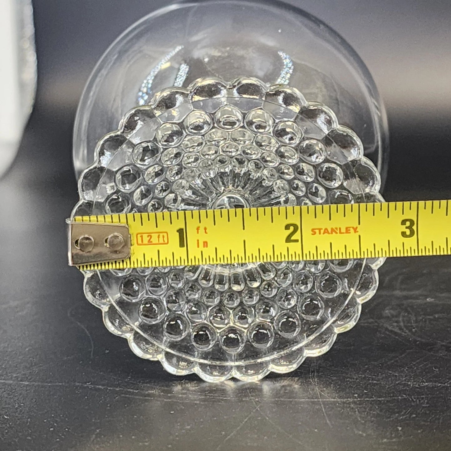 5 Anchor Hocking Bubble Foot Champagne Glasses 4" Mid Century Barware Set Vtg