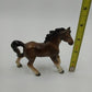 Ceramic Brown with White Accents Trotting Horse Figurine Japan Vintage 4"x3.75"