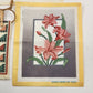 Lot of 3 Finished Aida Cloth Cross Stitch Pieces Precious Moments Floral Geo