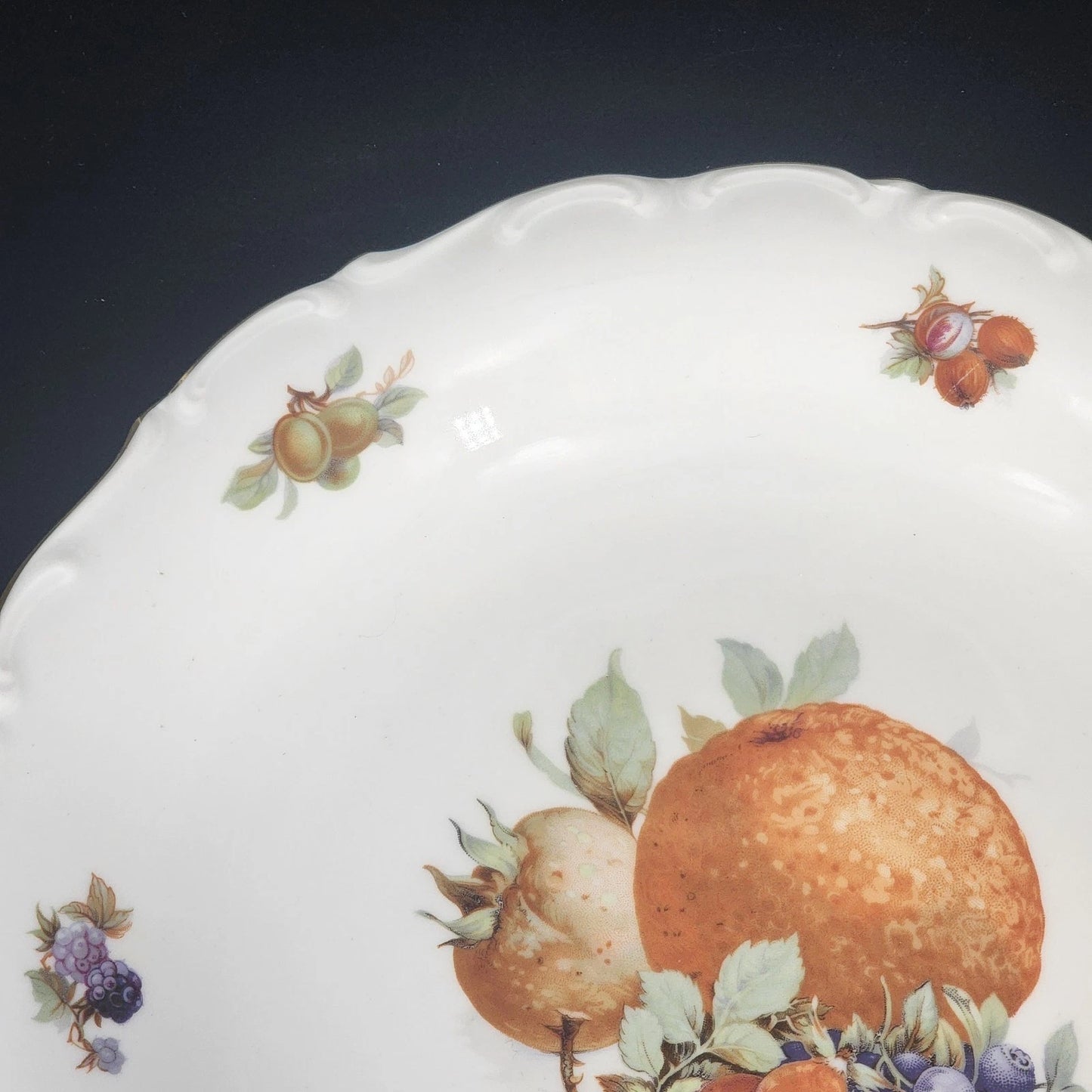 Schumann Arzberg Bavaria Fruit Platter 11.75 Gold Rim