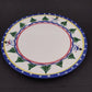 Dinner Plate Present Tense Italy Snowman Christmas Tree Hand Painted 10.5 Cerami