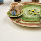 8 pcs Mini Mice Mouse Miniature Tea Set 4" Resin Vintage 1990s Collectible China