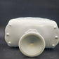 1970s Indiana Milk Glass Teardrop Footed Banana Fruit Bowl 11" Vintage MCM