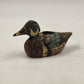 Mallard Duck Decoy Candle Holder Hand Painted Wooden 5.5" Rustic Philippines Vtg