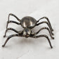 3D Spider Brooch Pin Silver Tone Metal Eight Legged Insect Halloween Vintage