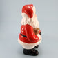 Ceramic Santa Figurine Football Bag Hand Painted 9.75 Inch