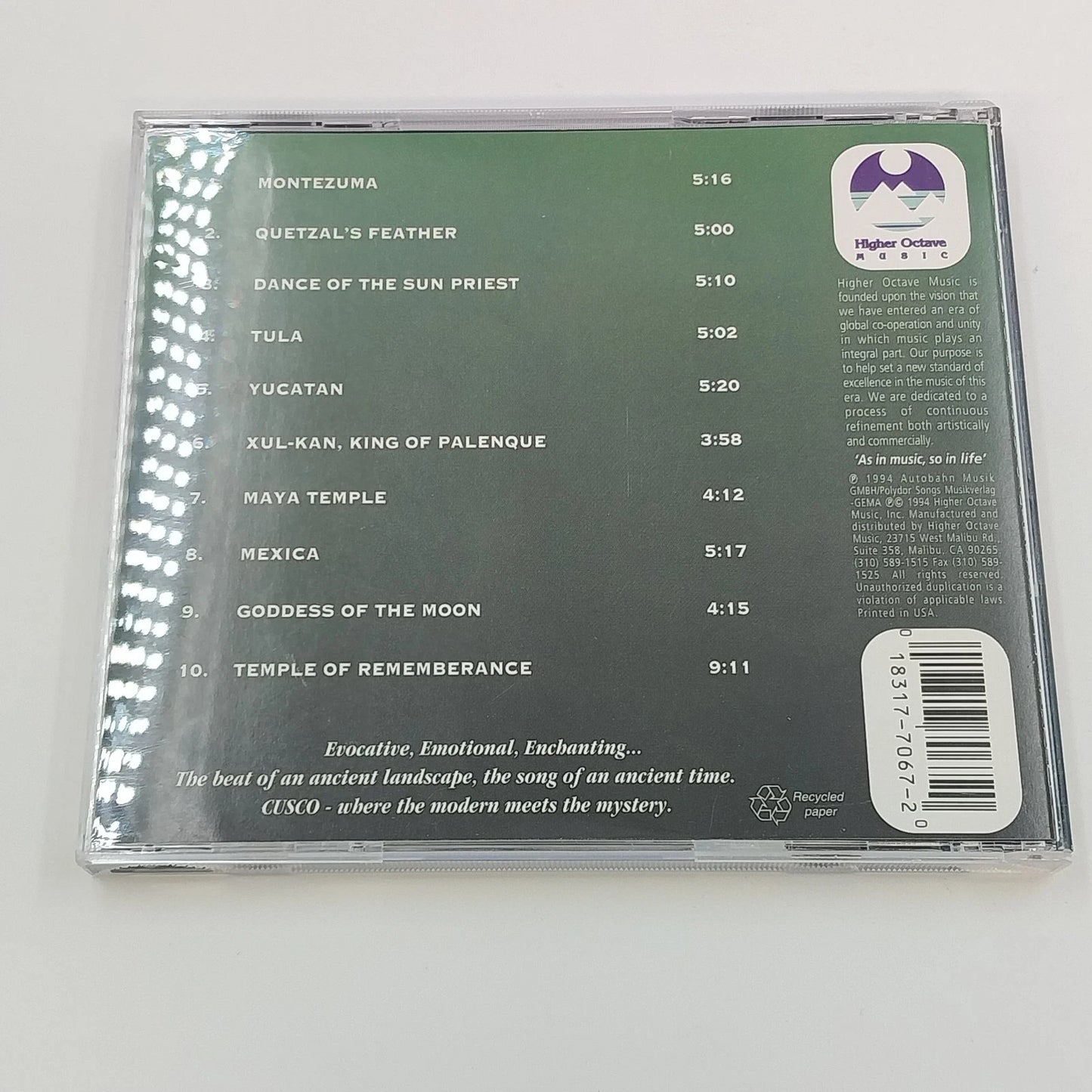 Cusco 5 CD Lot Apurimac I II III 2000 2002 Higher Octave New Age Ambient USA