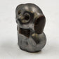 Pewter Brass Puppy Figurine Big Eyes Ears Small Dog Statue China 2.75"