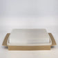 Tupperware 723-2 Deviled Egg Keeper Almond 4 Pc w Inserts Carrier 12" Vintage