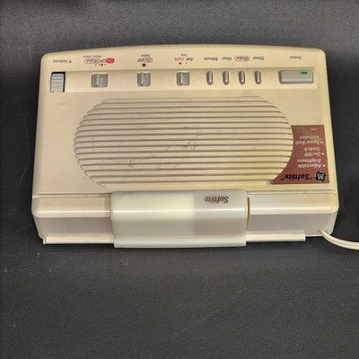 Cream Digital Alarm Clock Radio Night Light GE Softlite 7-4657A Vintage Works
