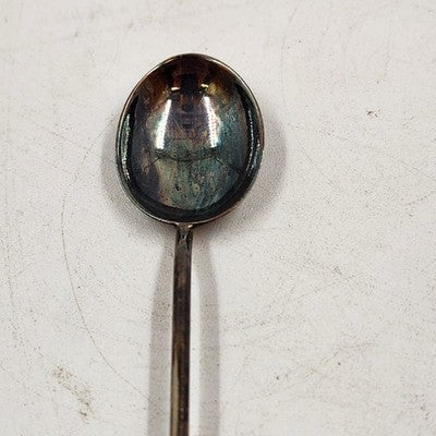 Set 6 EPNS Coffee Bean Spoons Cased Vintage ElectroPlate 1960s England Demitasse